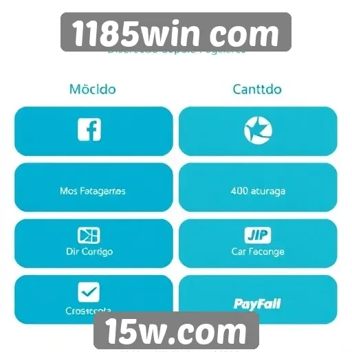 Métodos de pagamento disponíveis em 1185win